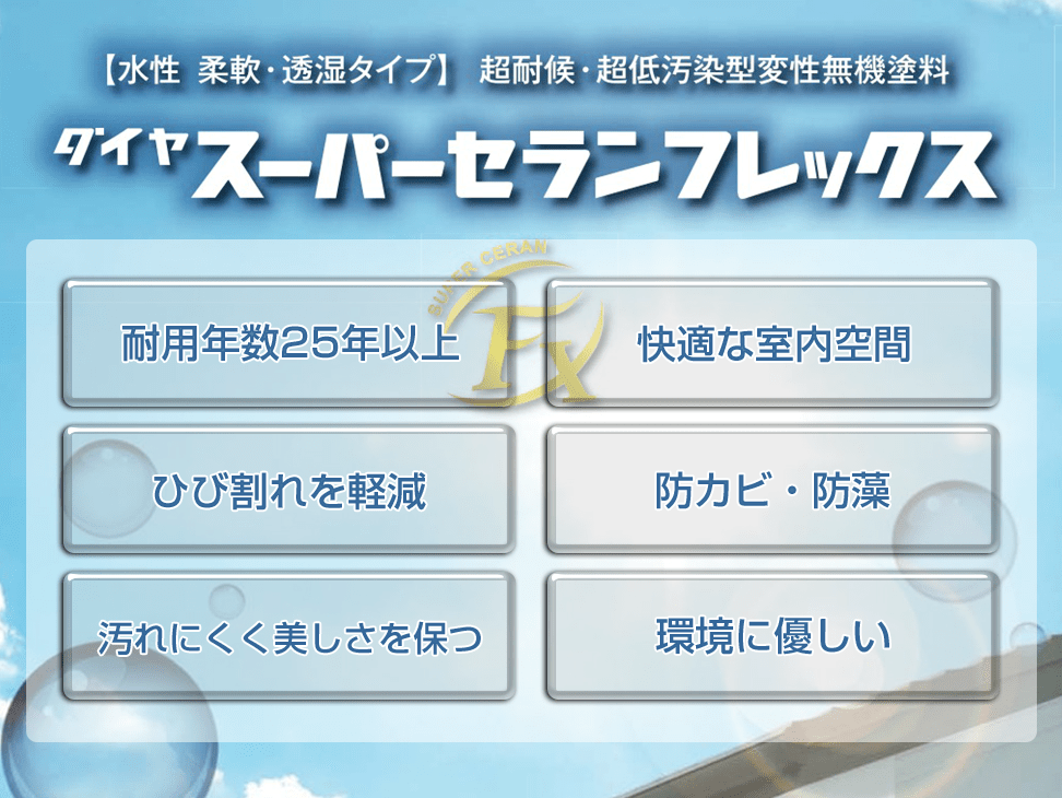 スーパーセランフレックス |千葉県の雨漏り修理、屋根工事【四葉建装】