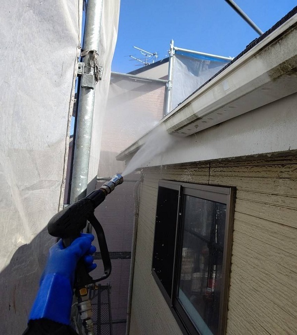 千葉県千葉市緑区　屋根塗装　防水工事　高圧洗浄1 (2)