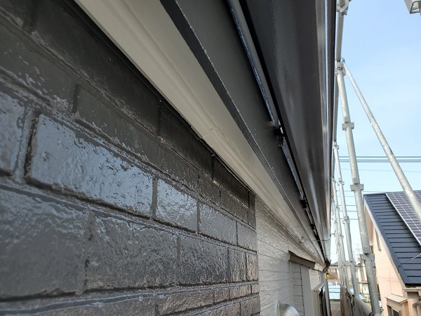 千葉県千葉市緑区　屋根塗装　防水工事　付帯部塗装　雨樋　車庫シャッター (9)