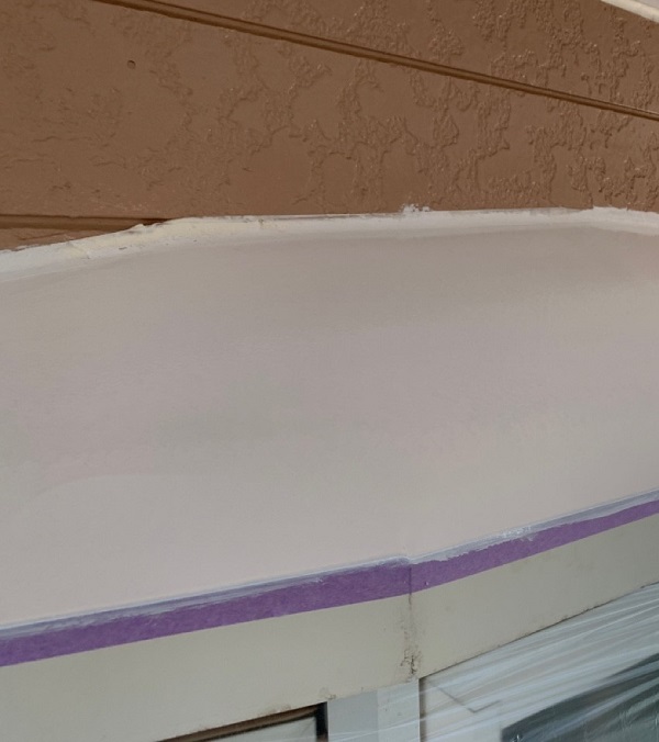千葉県八千代市　屋根塗装　外壁塗装　付帯部塗装　霧除け(庇)塗装 (5)