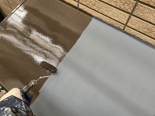 千葉県千葉市中央区　U様邸　屋根塗装・外壁塗装・付帯部塗装　霧除け庇塗装　塗装工事は同時施工がお得です。 (2)