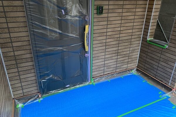 千葉県千葉市中央区　U様邸　屋根塗装・外壁塗装・付帯部塗装　シーリング打ち替え工事の工程 (1)
