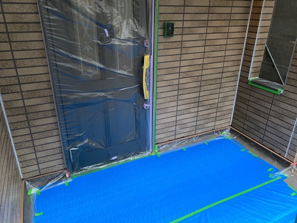 千葉県千葉市中央区　U様邸　屋根塗装・外壁塗装・付帯部塗装　シーリング打ち替え工事の工程 (1)
