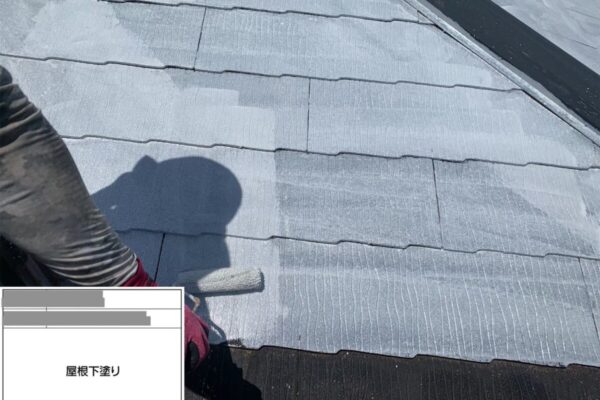 千葉県習志野市　M様邸　屋根塗装　屋根板金ケレン、屋根下塗り