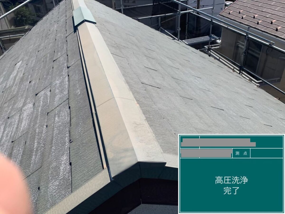 千葉県千葉市稲毛区　K様邸　屋根塗装、高圧洗浄を行いました！（1）