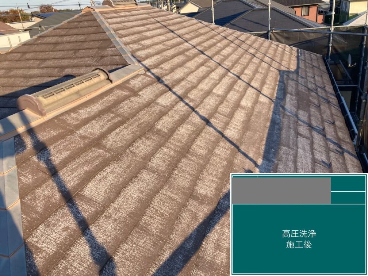 千葉県四街道市　O様邸　屋根塗装、高圧洗浄（2）
