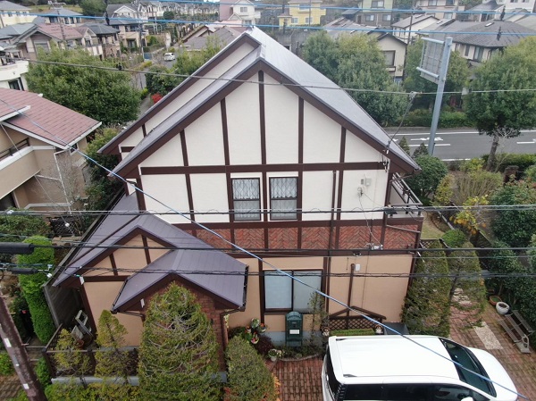 千葉県四街道市　Y様邸　屋根塗装・外壁塗装　カラーシミュレーションと完工写真 (4)