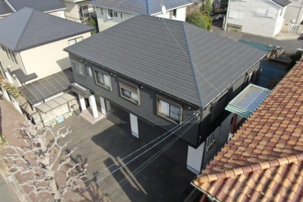 千葉県千葉市中央区　Y様邸　屋根塗装・外壁塗装・付帯部塗装　ツートンカラーでおしゃれな外壁に