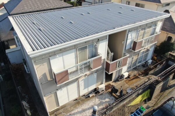 千葉県市川市　N様　アパート　屋根塗装・外壁塗装・鉄骨階段塗装