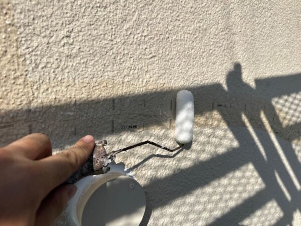 千葉県千葉市若葉区 N様邸 外壁塗装工事 亀裂補修テープでひび割れの補修をおこないました!