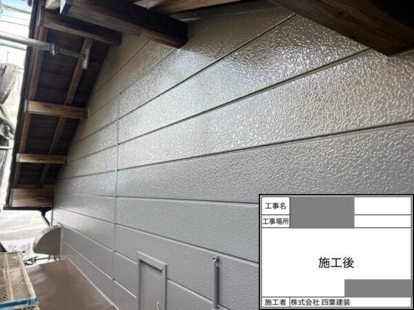 千葉県千葉市緑区 S様邸 外壁塗装工事 中塗りと上塗りで仕上げ塗装をおこないました!