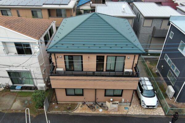 千葉県八千代市　A様　屋根カバー工事　スレート屋根からガルバリウム鋼板へ