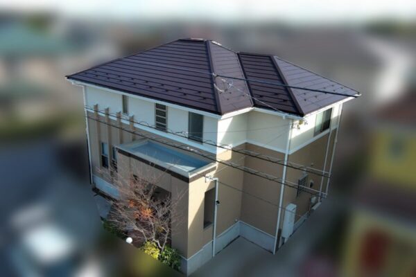 千葉県四街道市　K様　屋根カバー工法・外壁塗装工事でお家が見違えるように